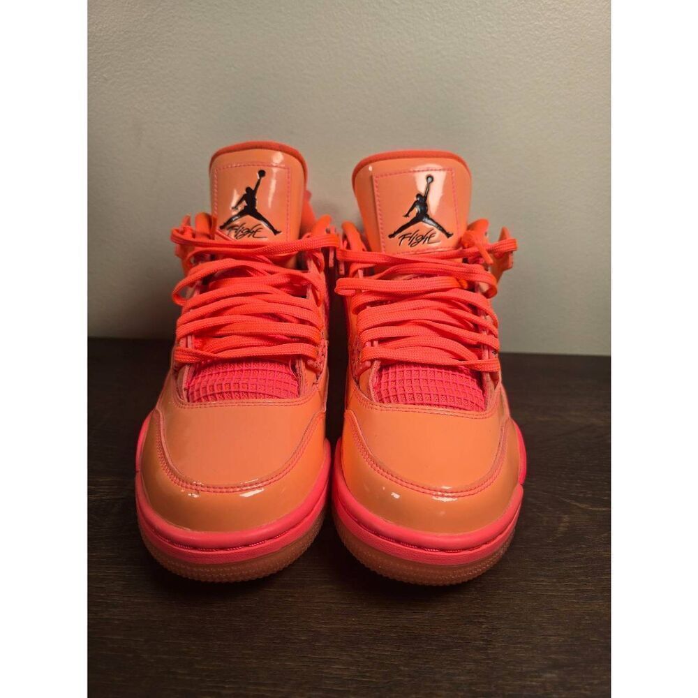 Size 10 - Air Jordan 4 Retro NRG Hot Punch💥 OG Women's Shoes Men's Size 8.5 - Picture 3 of 8